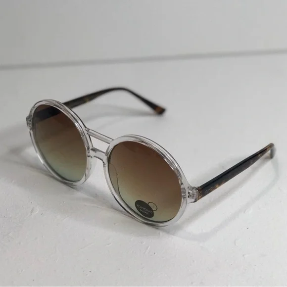 Komono Sunglasses Coco Clear NEW Oversized Round Tortoise  display picture 1